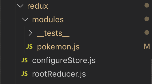 My Redux folder structure